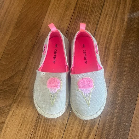 Carter's Shoes Carters Little Girls Espadrille Shoes With Ice